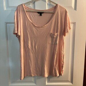 Banana Republic Wide Scoop Neck Short Sleeve Pocket Tee Size L